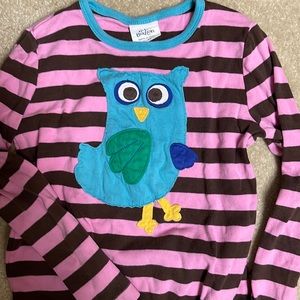 Mini Boden girls’ long sleeve appliqué t-shirt size- 7-8